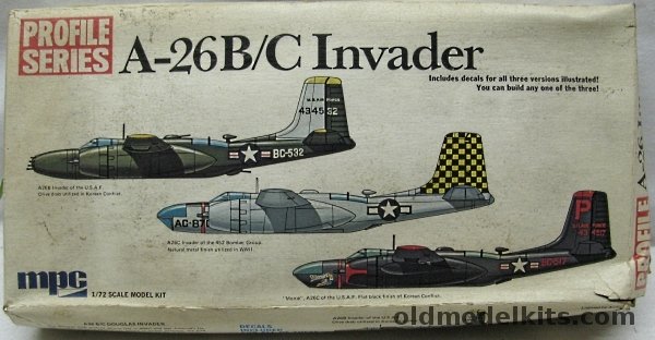 MPC 1/72 A-26C or A-26B Invader Profile Series, 2-2003-200 plastic model kit